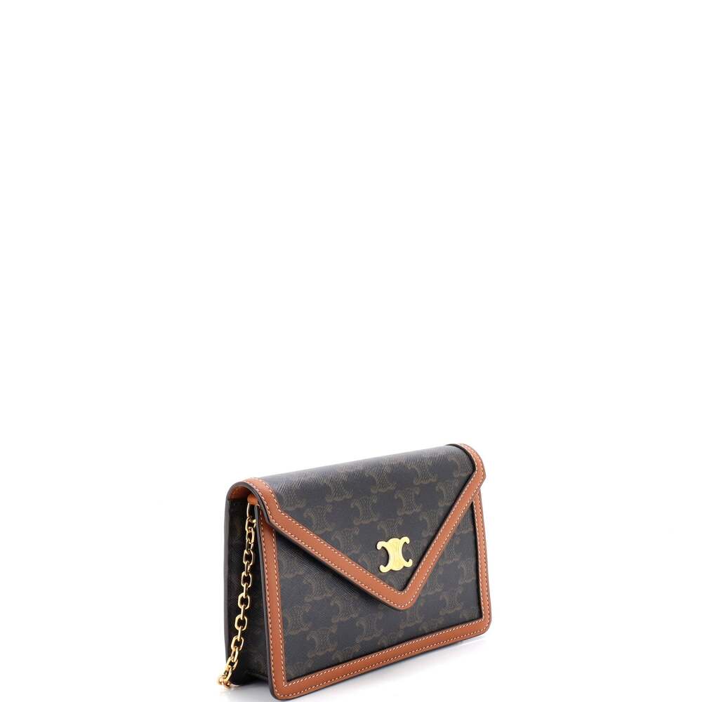Celine Triomphe Envelope Flap Wallet On #239526C17B - Picture 2 of 6